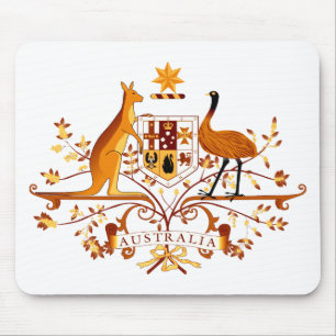 Australia COA Brown Mouse Mat
