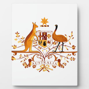 Australia COA Brown Plaque
