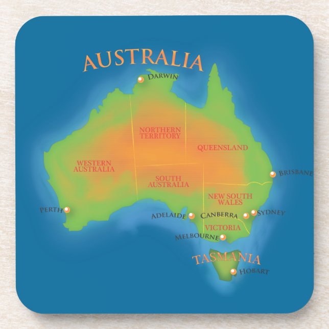 Australia Coaster (Front)