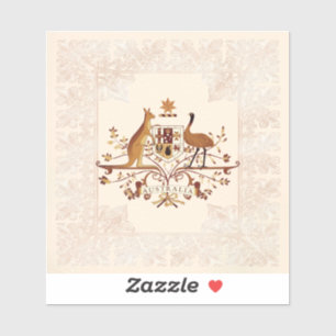 Australia Coat of Arms Brown  Tint