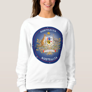 Australia Coat of Arms Circle Shape Sweatshirt