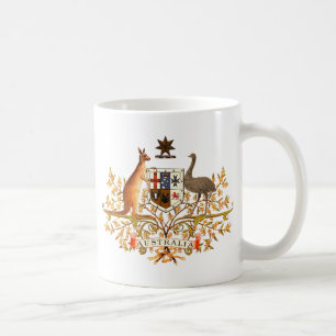 australia coat of arms coffee mug
