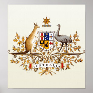 Australia Coat of Arms detail Poster