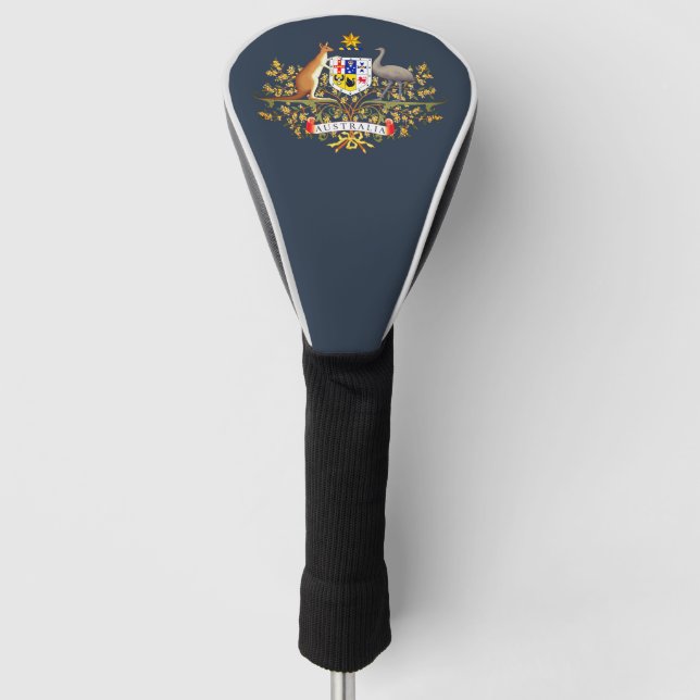 Australia Coat of Arms Golf Head Cover (Front)