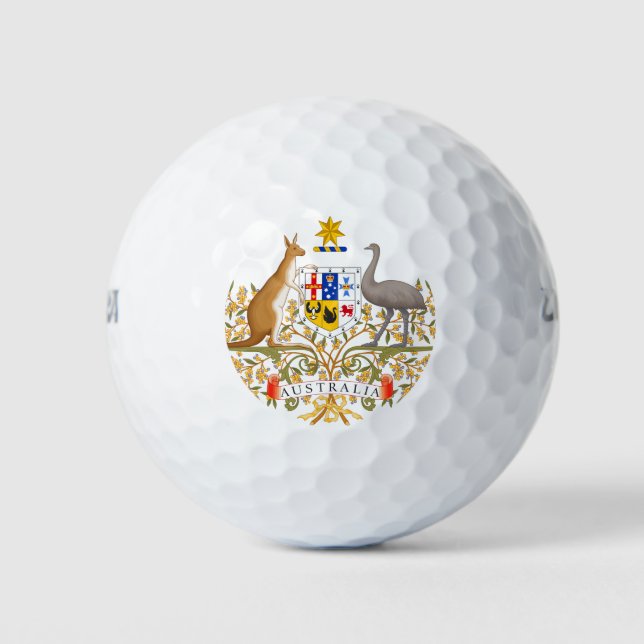 Australia Coat of Arms Grand Patriotic Golf Balls (Front)