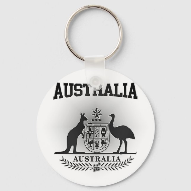 Australia Coat of Arms Key Ring (Front)