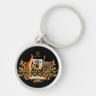 australia coat of arms key ring