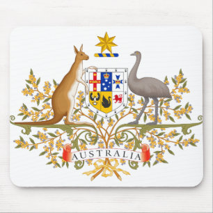 australia coat of arms mouse mat