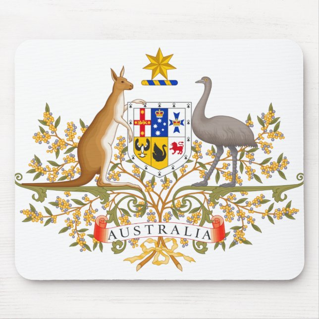 australia coat of arms mouse mat (Front)
