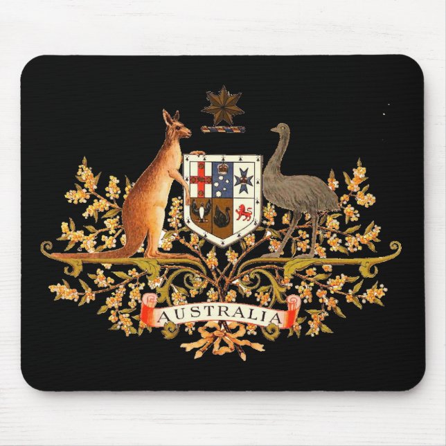 australia coat of arms mouse mat (Front)