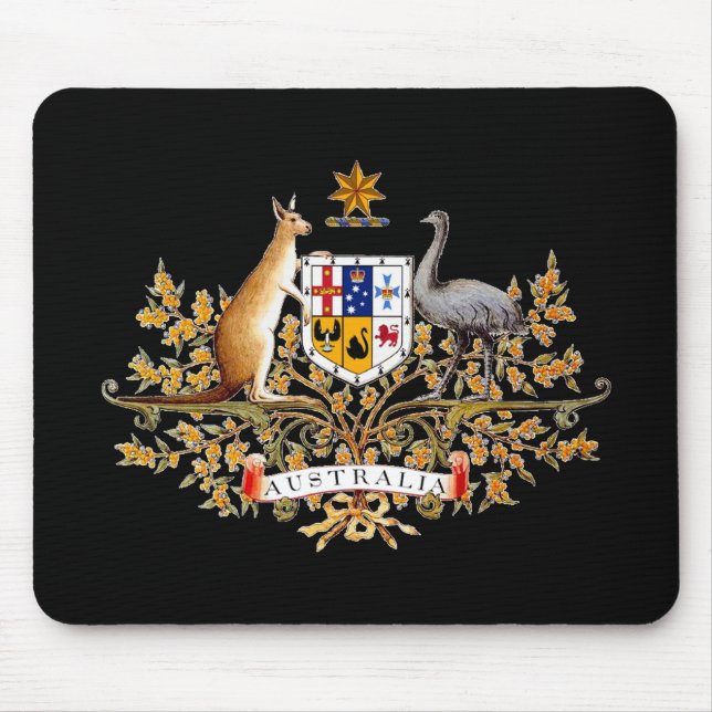 Australia Coat of Arms Mouse Mat (Front)