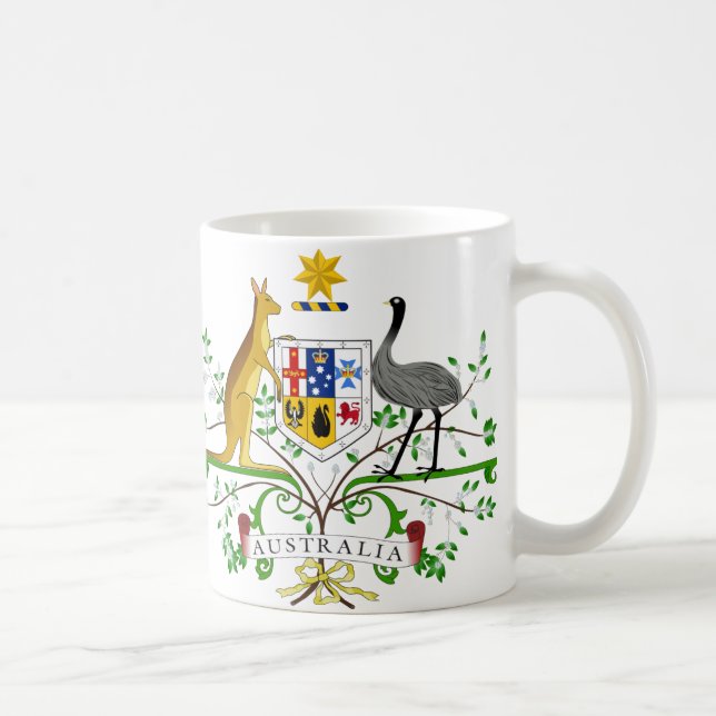 Australia Coat of Arms Mug (Right)