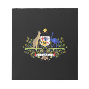 Australia coat of arms notepad