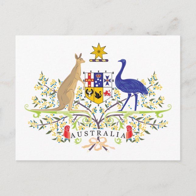 Australia Coat Of Arms Postcard (Front)
