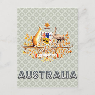 Australia Coat of Arms Postcard
