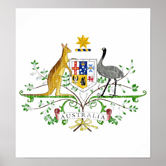 Australia Coat Of Arms Poster (Front)