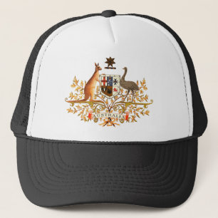australia coat of arms trucker hat