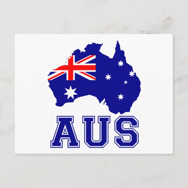 Australia Continent Postcard (Front)