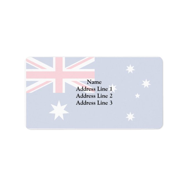 Australia (Converted), Australia flag Label (Front)