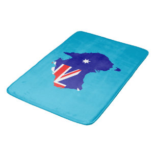 Australia country flag bath mat