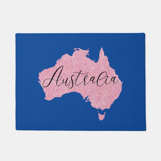 Australia Country Shining Colour     Doormat (Front)