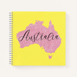 Australia Country Shining Colour Notebook