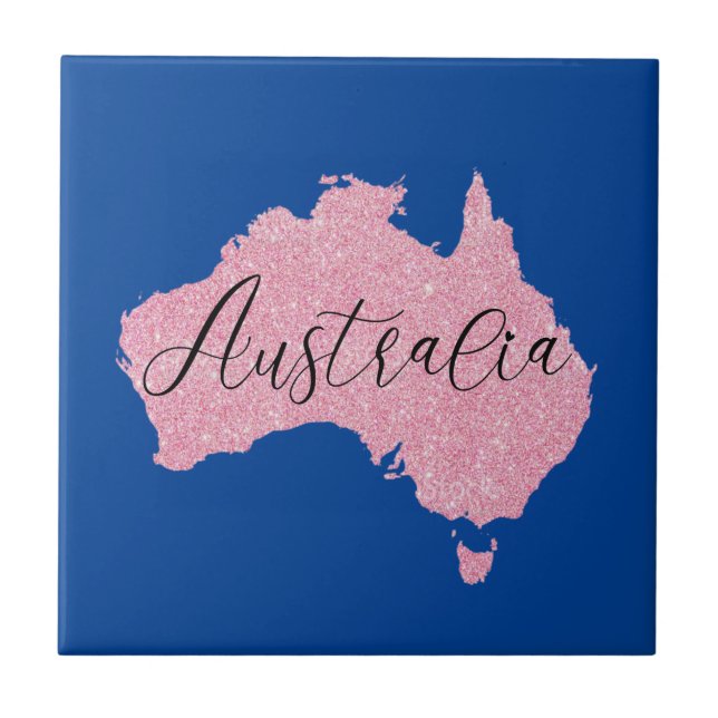 Australia Country Shining Colour     Tile (Front)