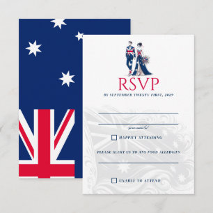Australia Couple RSVP Card