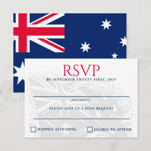 Australia Couple RSVP Card