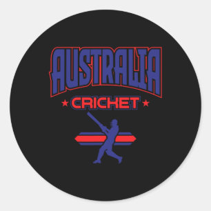 Australia Cricket 1 Classic Round Sticker