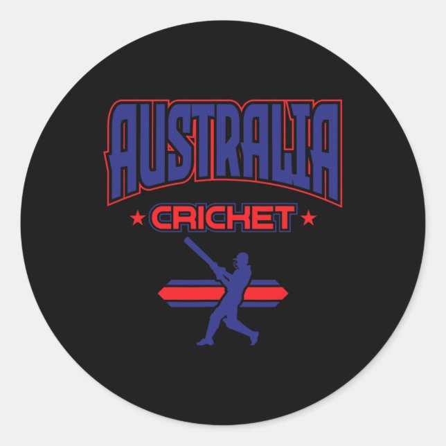Australia Cricket 1  Classic Round Sticker (Front)