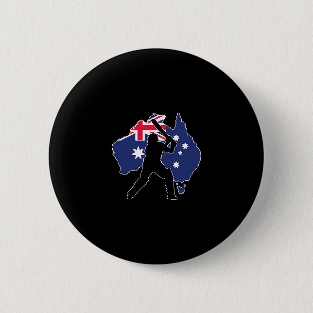 Australia Cricket  6 Cm Round Badge (Front)