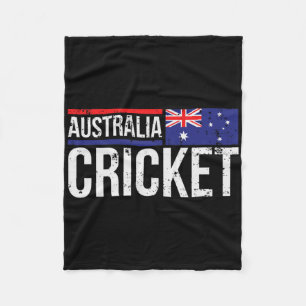 Australia Cricket Flag Jersey Match Tournament Aus Fleece Blanket