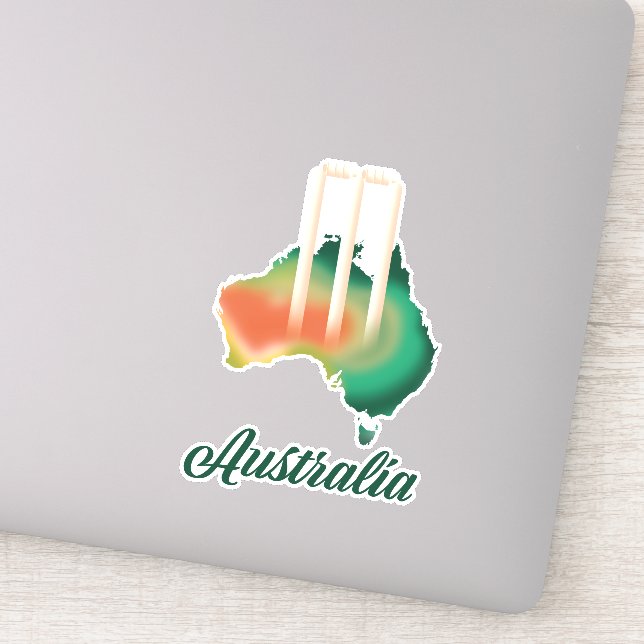 Australia Cricket map. (Detail)