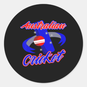 Australia Cricket Player Coach Jersey Sports Gift  Classic Round Sticker