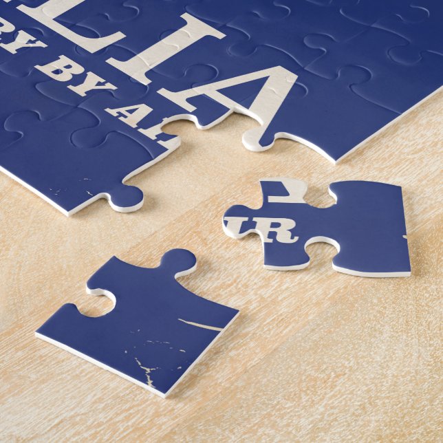 Australia Cricket Vintage travel poster Jigsaw Puzzle (Side)