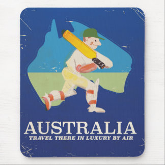 Australia Cricket Vintage travel poster Mouse Mat