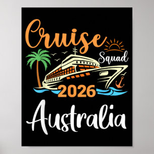 Australia Cruise Squad 2026 Family Holiday Poster