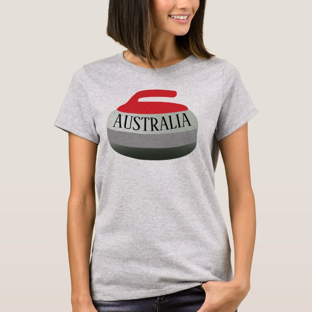 Australia Curling Rock T-Shirt (Front)