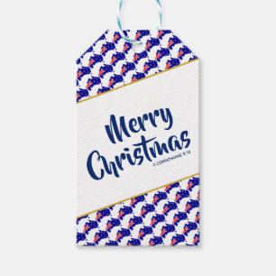 AUSTRALIA Custom Merry Christmas Bible Scripture Gift Tags