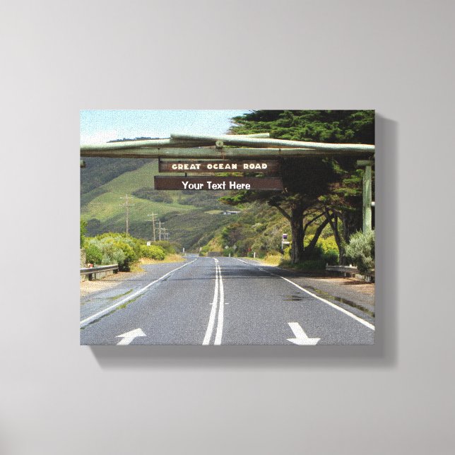 Australia Customisable Great Ocean Road Canvas Print (Front)