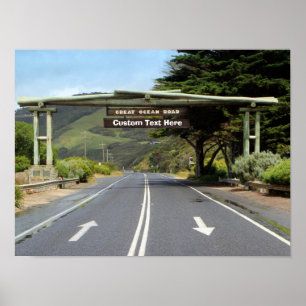 Australia Customizable Great Ocean Road Poster