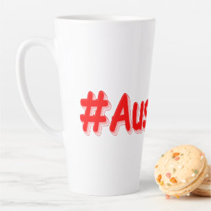 "#Australia" Cute Design. Buy Now Latte Mug