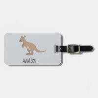 Australia Cute Kangaroo Doodle and Name Kids