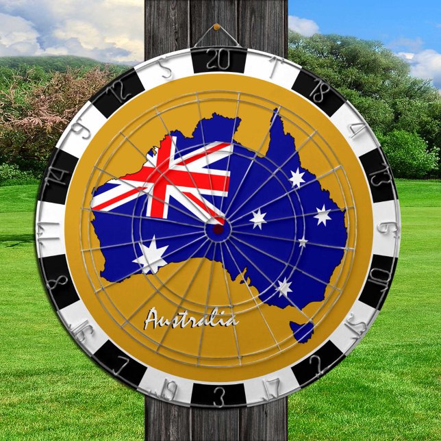 Australia Dartboard, Map board, Australian Flag Dartboard (Creator Uploaded)