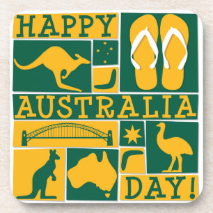 Australia Day Coaster