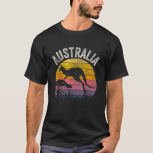 Australia Day Funny Australian Kangaroo Vintage T-Shirt