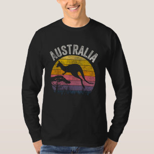 Australia Day Funny Australian Kangaroo Vintage T-Shirt
