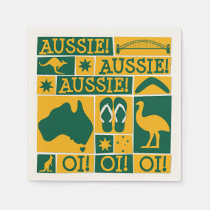 Australia Day Napkin