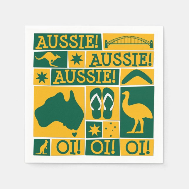 Australia Day Napkin (Front)